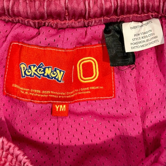 Overtime Elite Pokémon Ditto Shorts Boys Medium Girls Jelly Fam Basketball - Picture 5 of 9